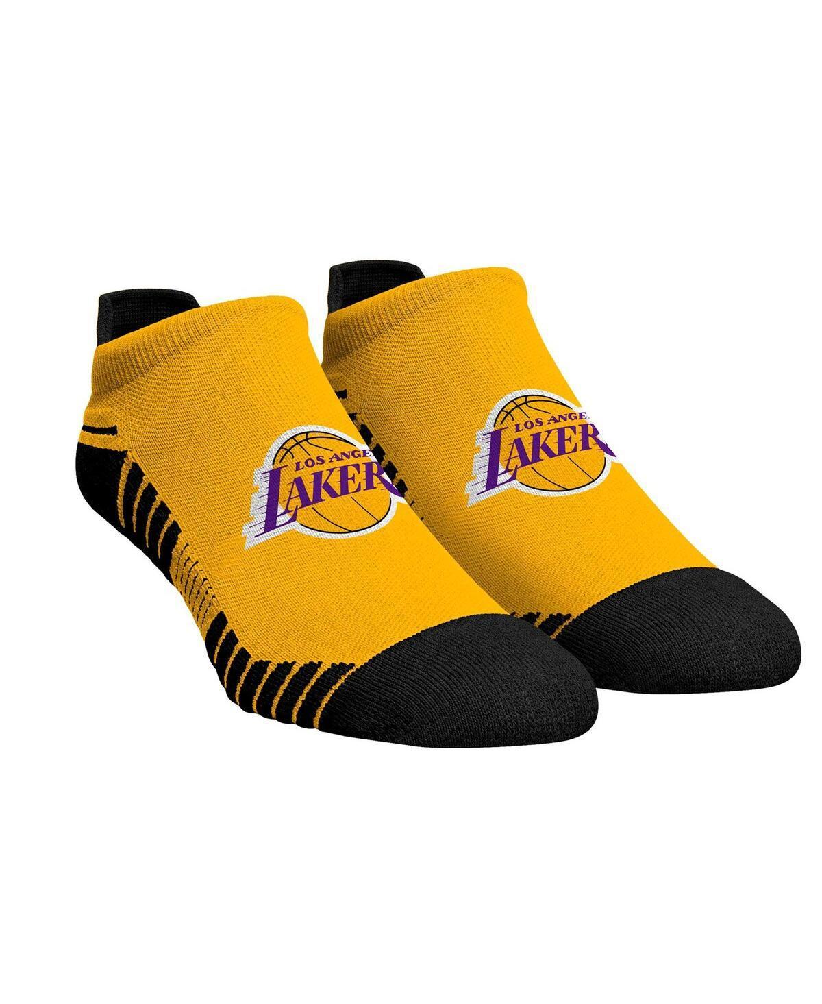 Mens and Womens Rock Em Socks Los Angeles Lakers Hex Performance Ankle Socks Product Image