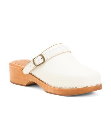 Leather 70S Classic Clogs For Women Product Image