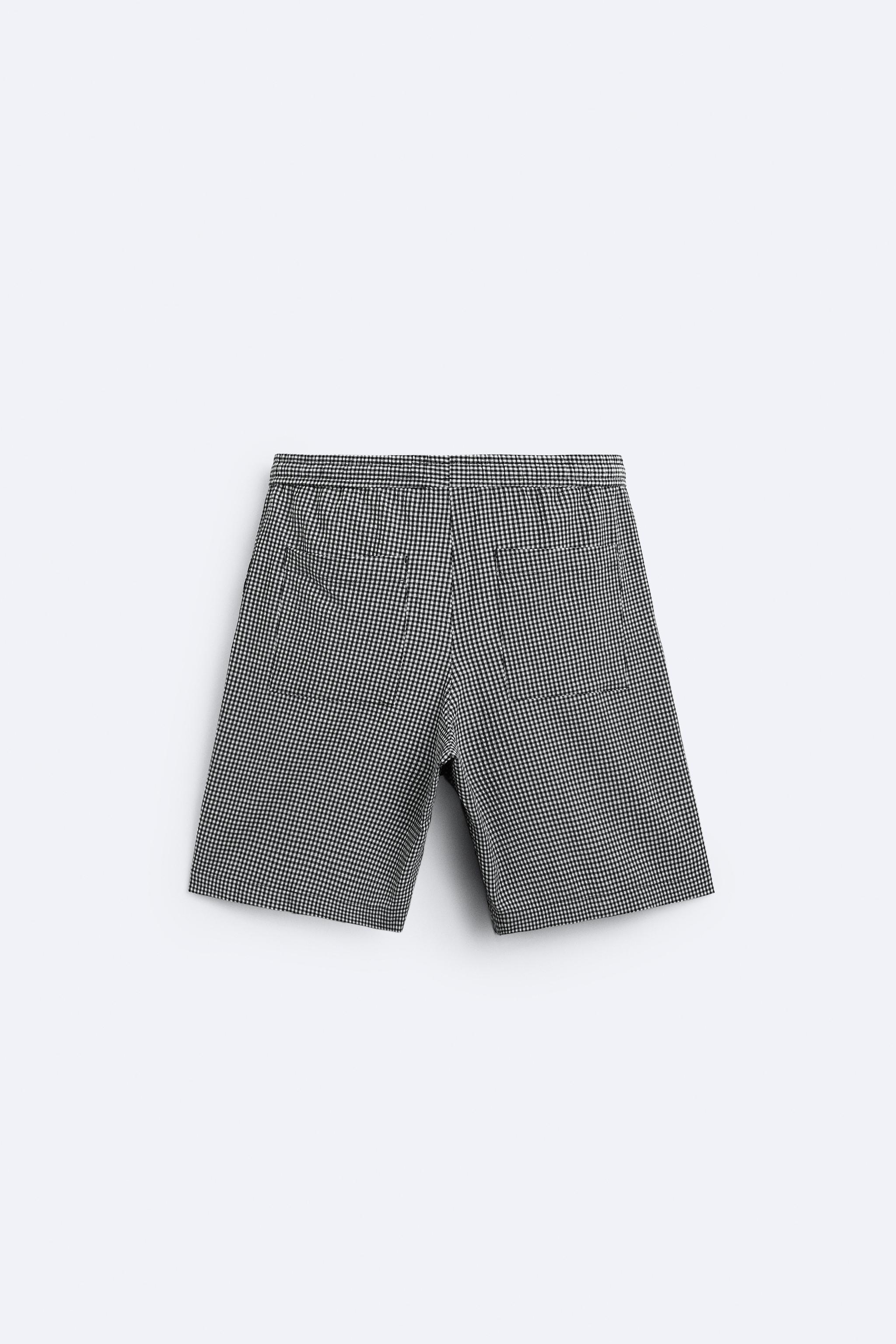 PLAID SEERSUCKER SHORTS Product Image