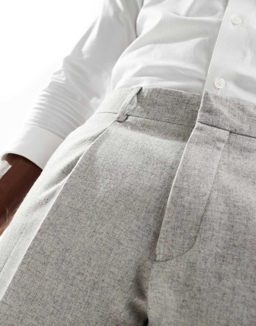 Shelby and Sons tailored slim pants in light gray - part of a set Product Image