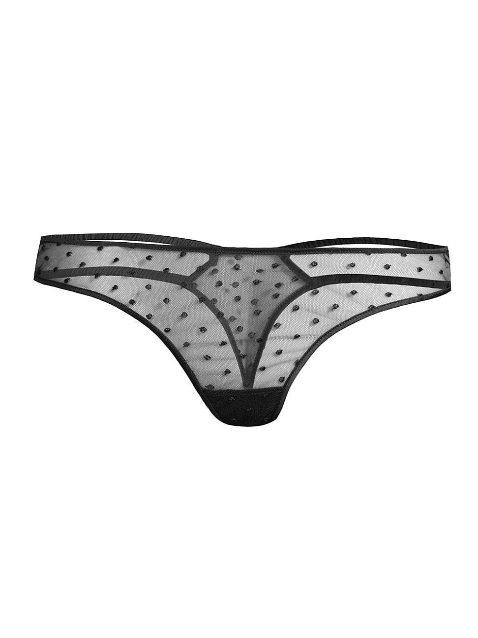 Womens Merci Polka Dot Thong Product Image