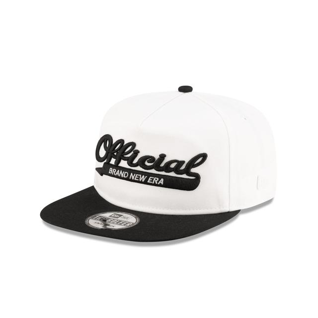 Brand New Era Official College White Golfer Snapback Hat Male Product Image