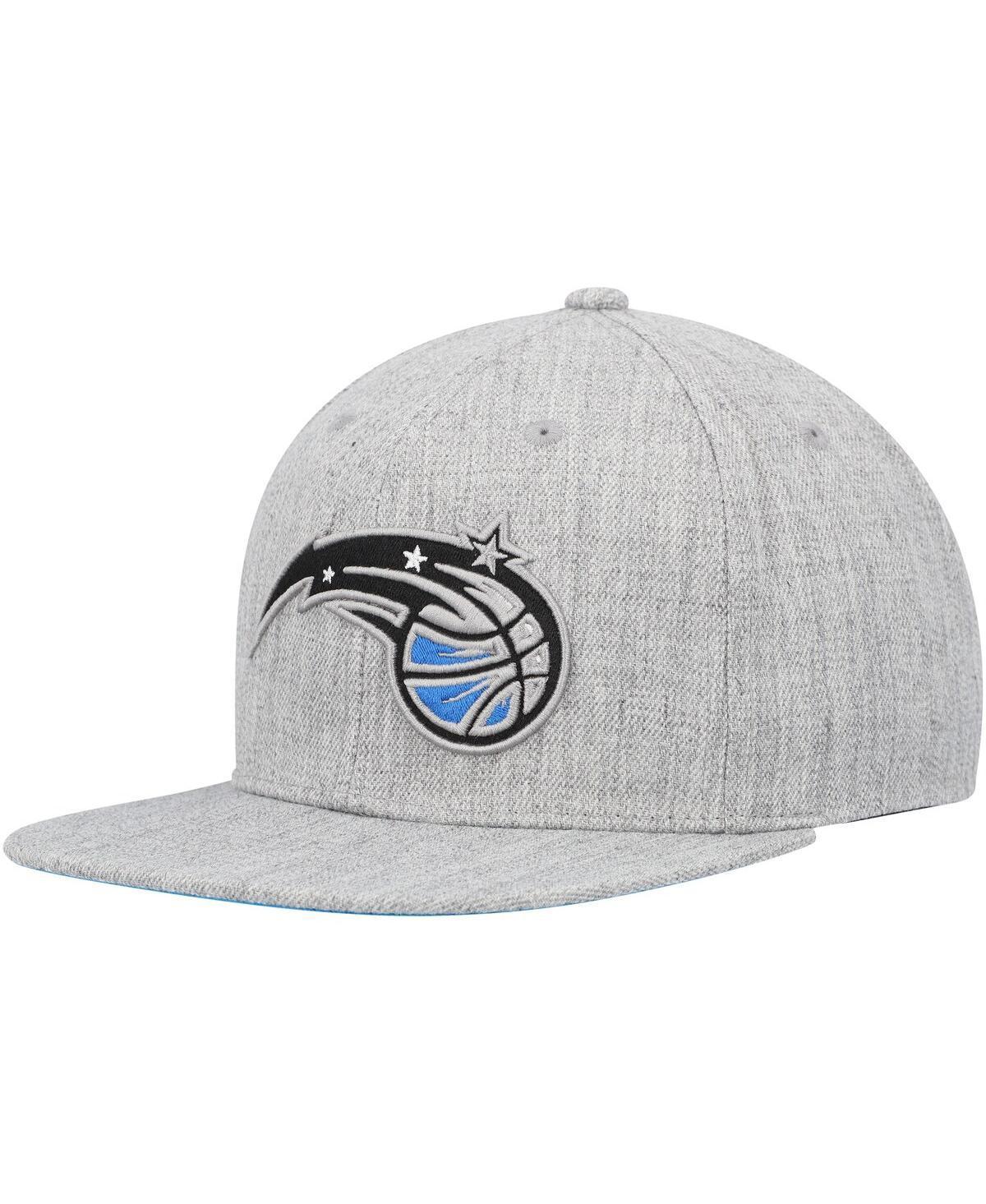 Mens Mitchell & Ness Heather Gray Orlando Magic Hardwood Classics 2.0 Snapback Hat Product Image