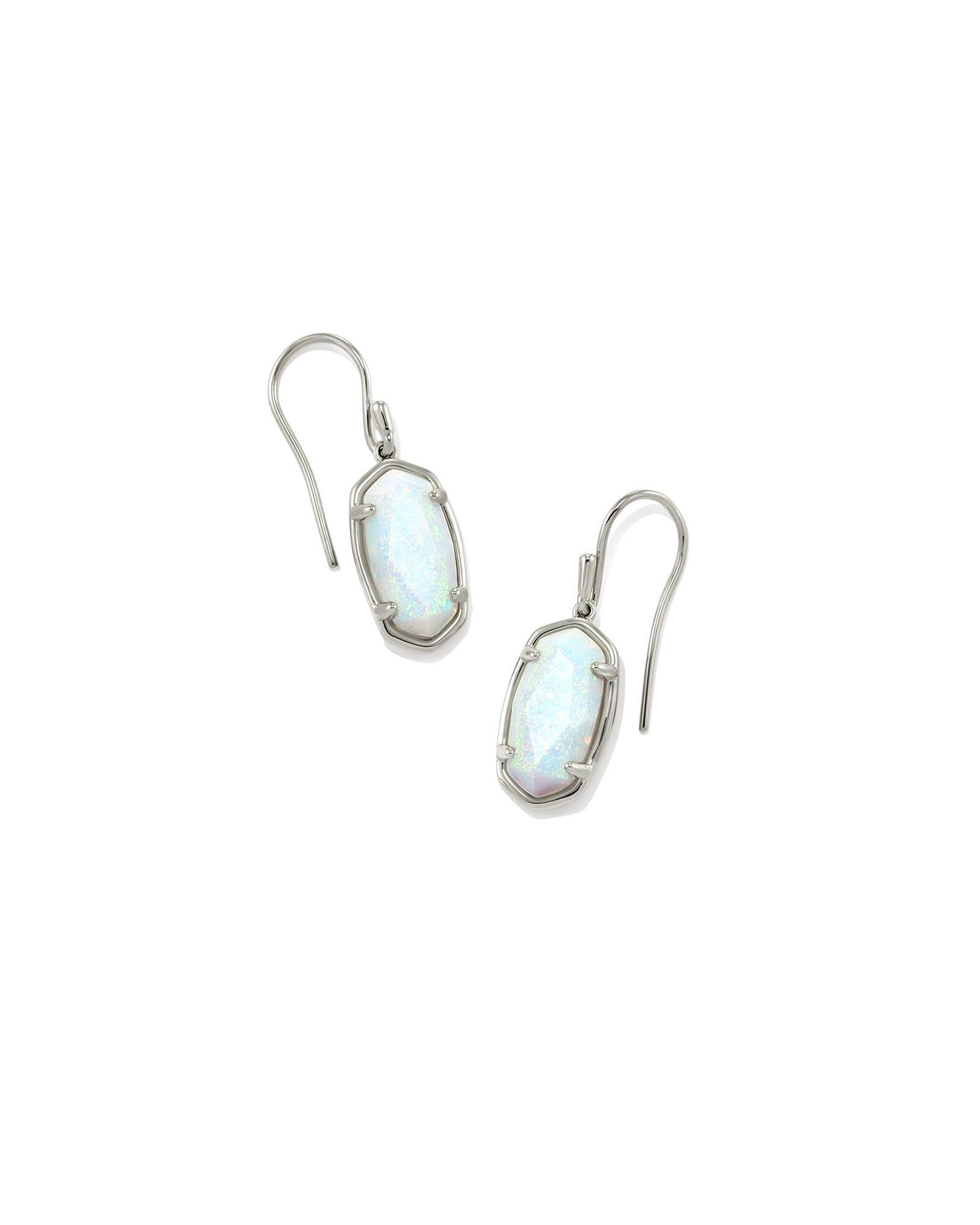 Lee Sterling Silver Drop Earrings in Ivory Mother-of-Pearl Product Image