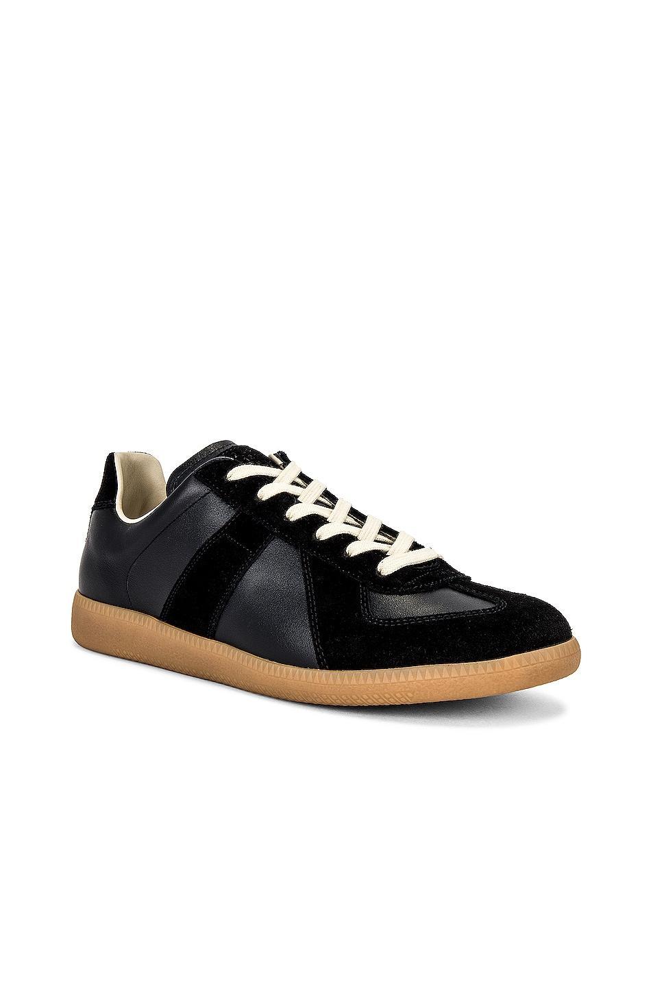 Mens Replica Leather & Suede Low-Top Sneakers Product Image