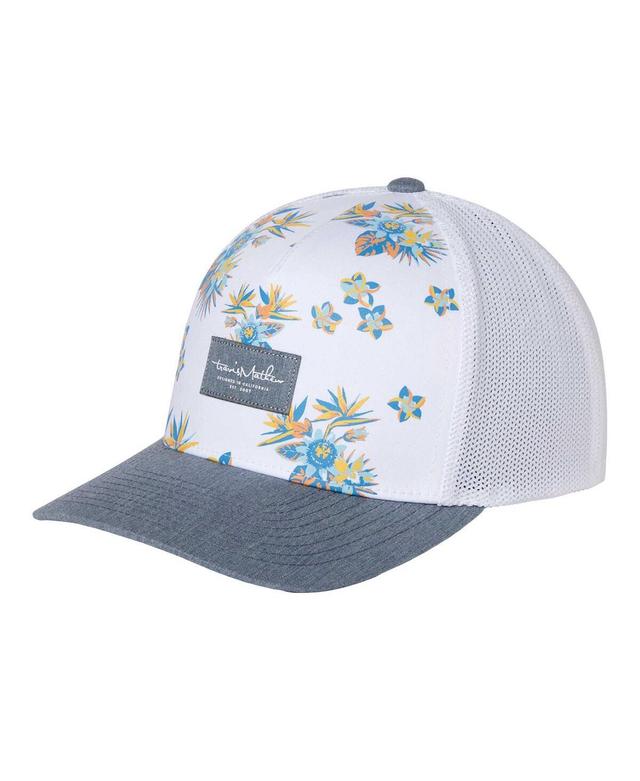 TravisMathew Mens White Salt Pond Beach Adjustable Hat Product Image