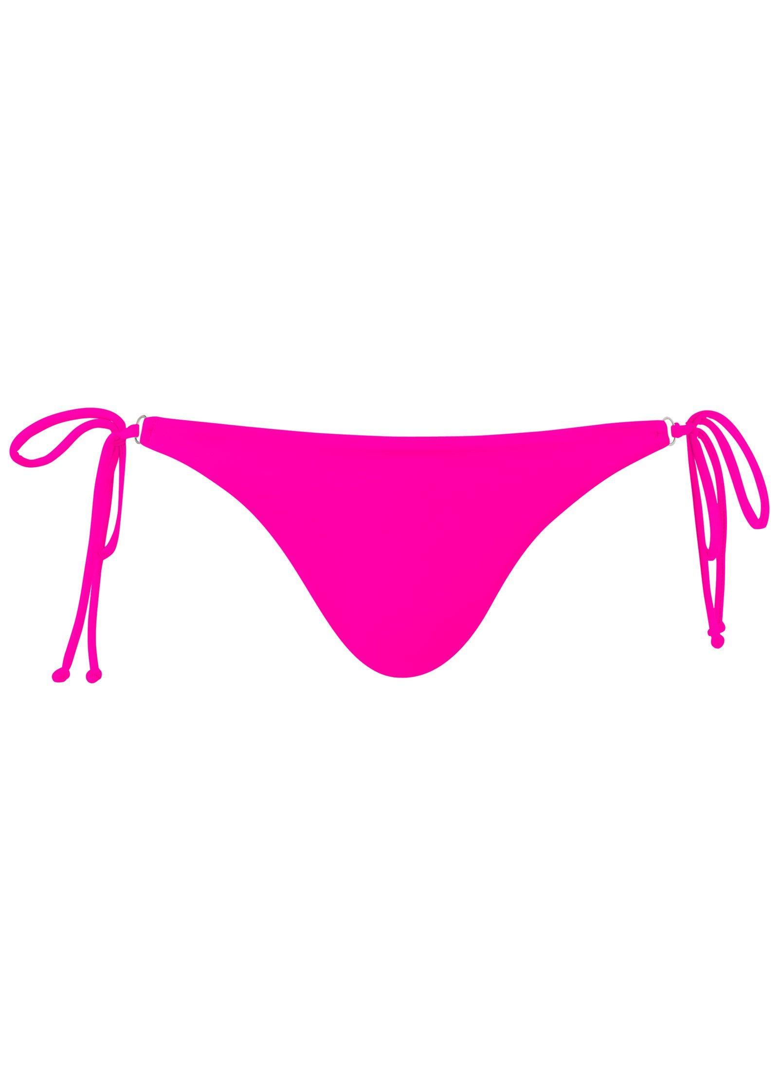 Cheeky Tie Side Bottom - Electric Pink Product Image