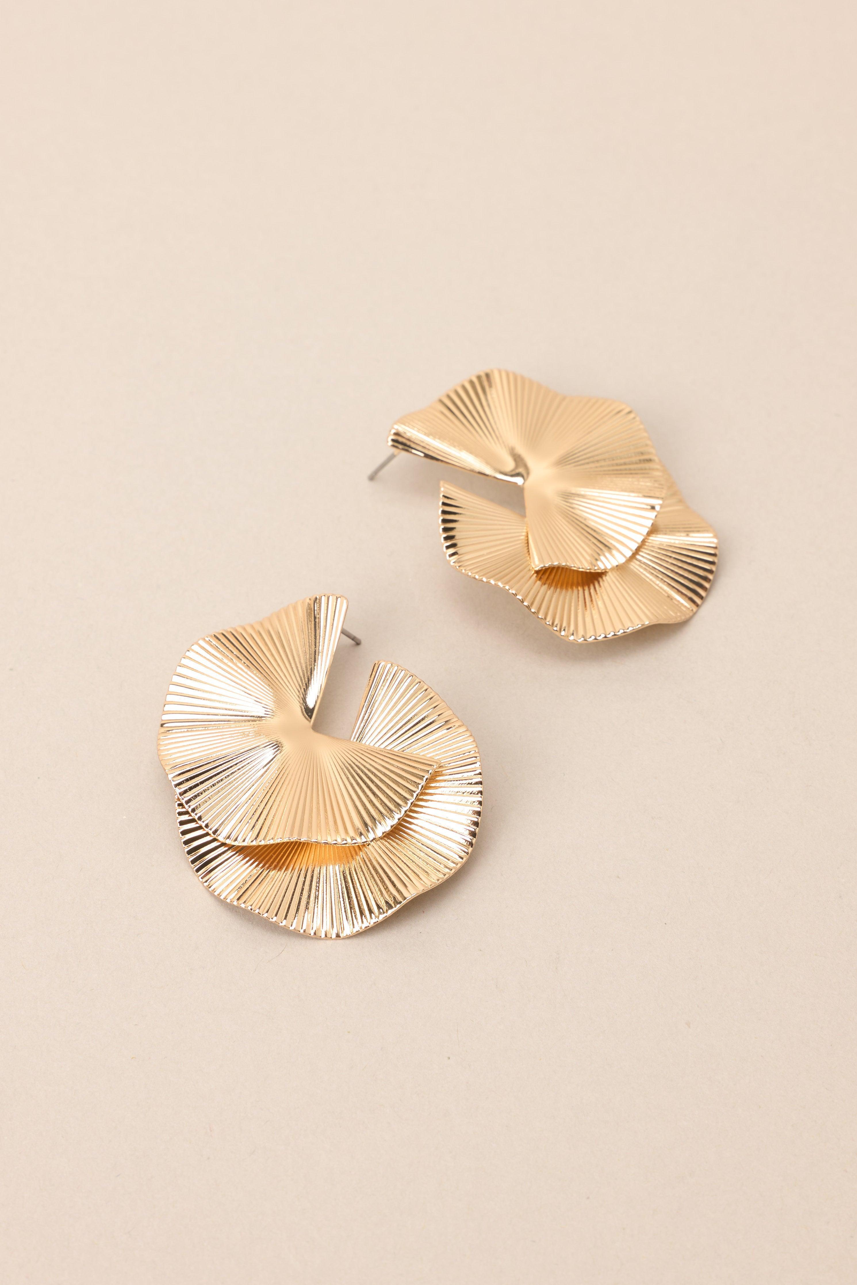 In My Head Gold Earrings Product Image