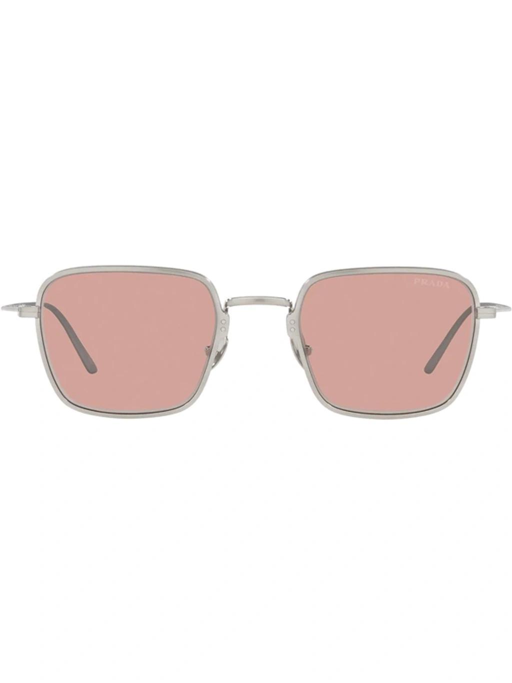 Square-frame Sunglasses In Silver Product Image