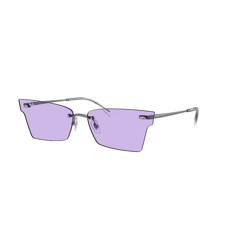 Ray-Ban Xime Bio-based Sunglasses Frame Violet Lenses Product Image