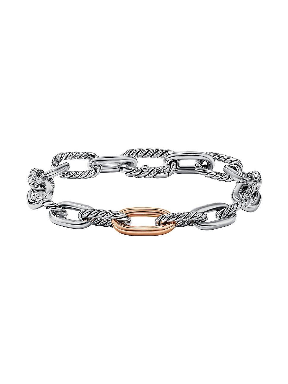 Womens DY Madison Chain Bracelet with 18K Rose Gold Product Image