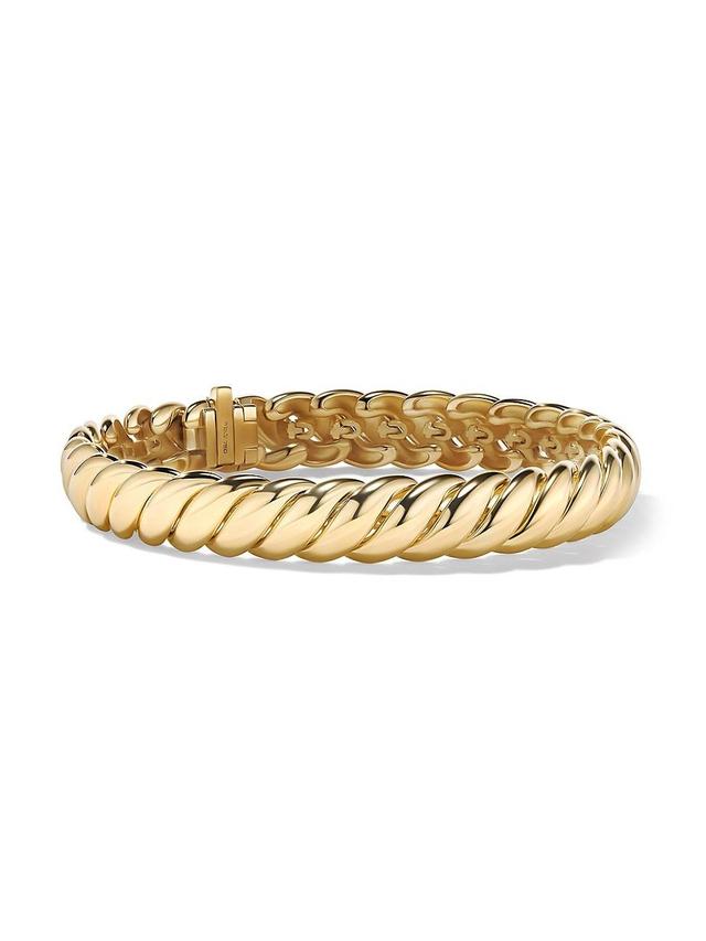 David Yurman Sculpted Cable Bracelet in 18K Yellow Gold Product Image