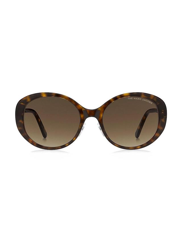 Womens 54MM Gradient Oval Sunglasses Product Image