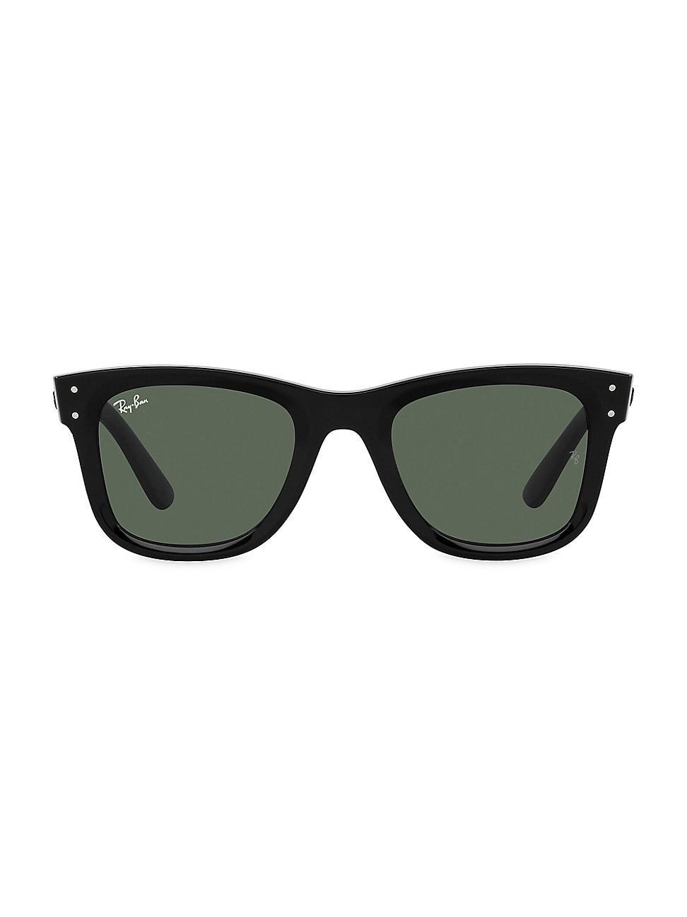 Mens RBR0502S Reverse 52MM Wayfarer Sunglasses Product Image