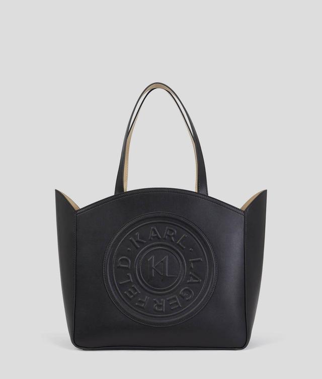 K/CIRCLE EMBOSSED LOGO LARGE TOTE BAG Product Image