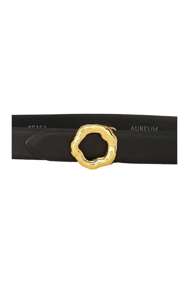 AUREUM Black & Gold Motif Belt Product Image