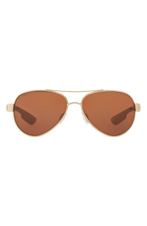 Costa Del Mar 56mm Polarized Aviator Sunglasses Product Image