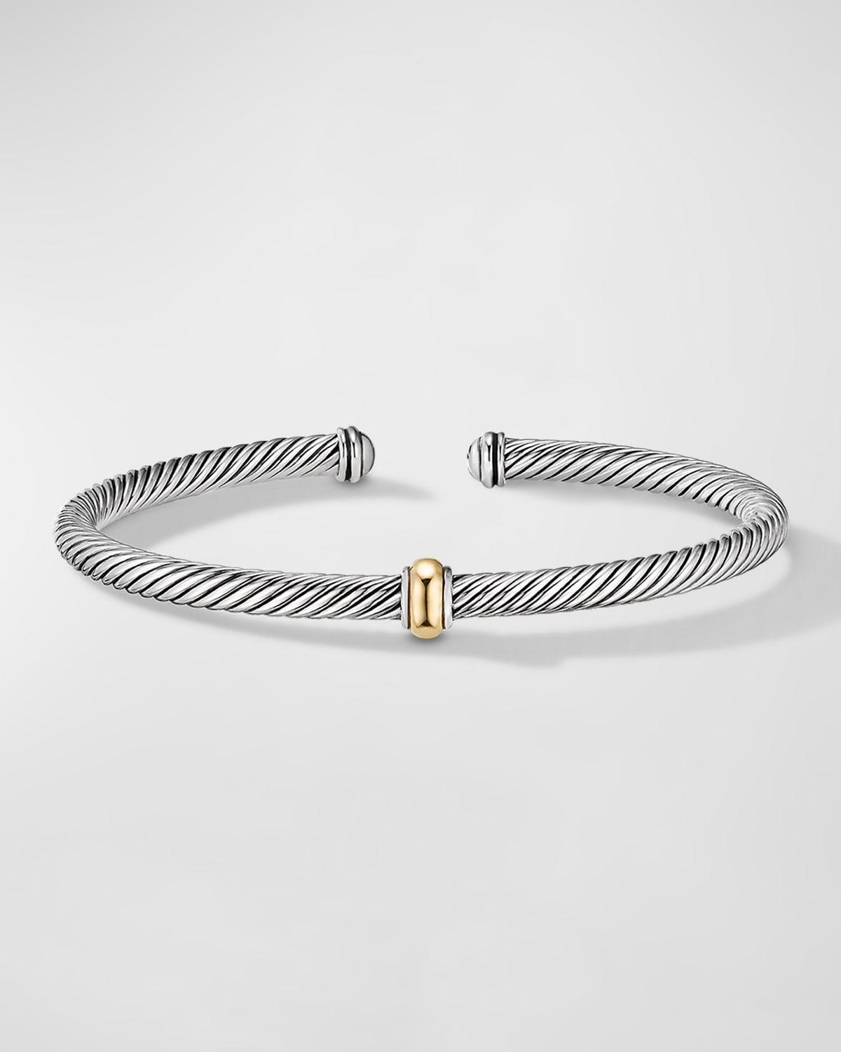 Womens Cable Classics Center Station Bracelet with 18K Rose Gold Product Image