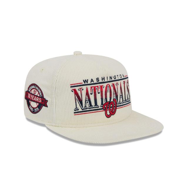 Washington Nationals Throwback Corduroy Golfer Hat Male Product Image