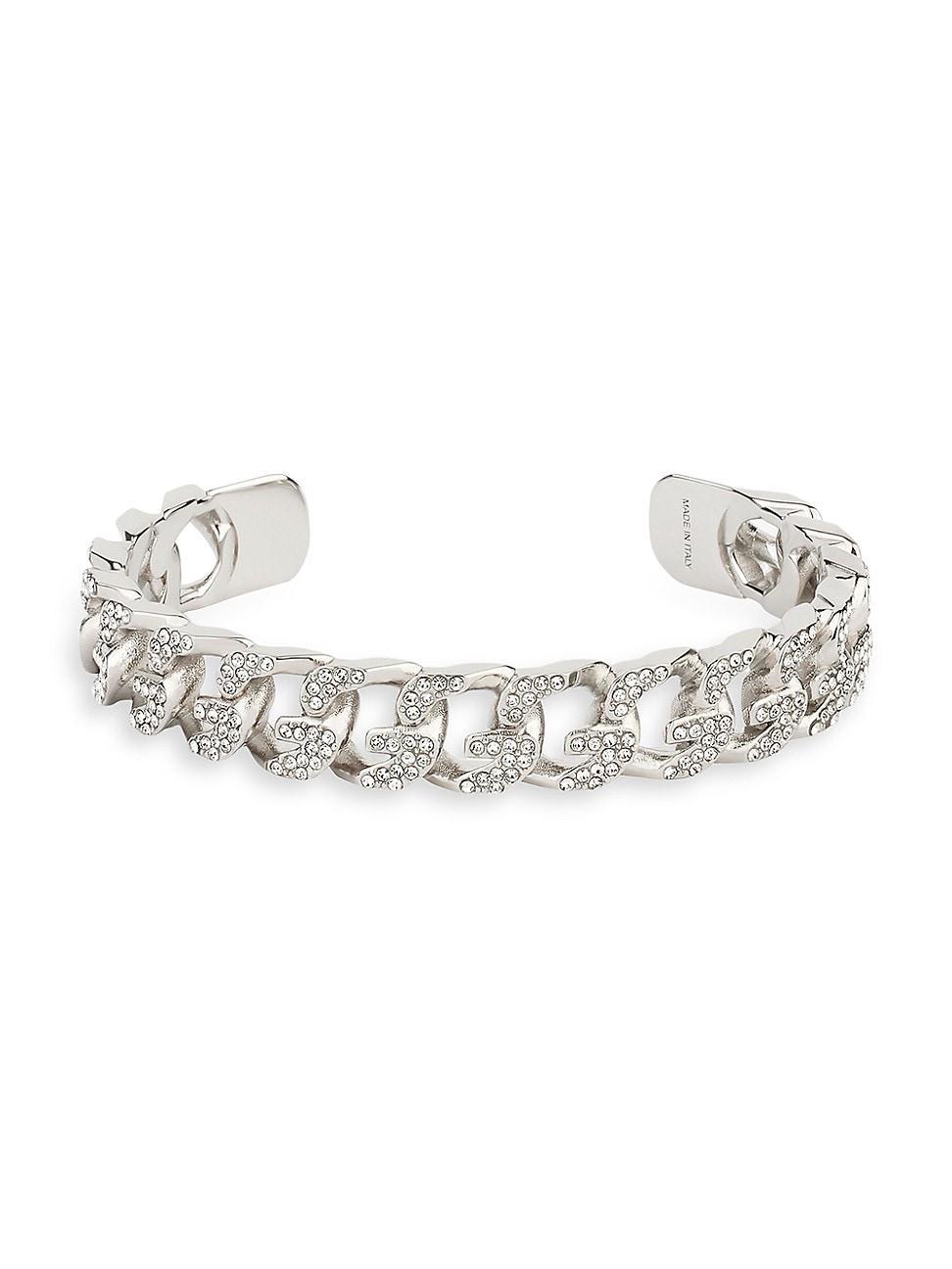 Womens G Chain Bracelet In Metal With Crystals Product Image