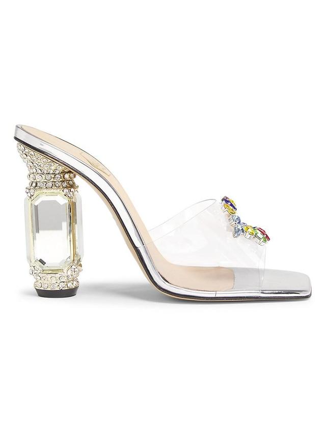 Womens Aurum 100MM Transparent Mules Product Image