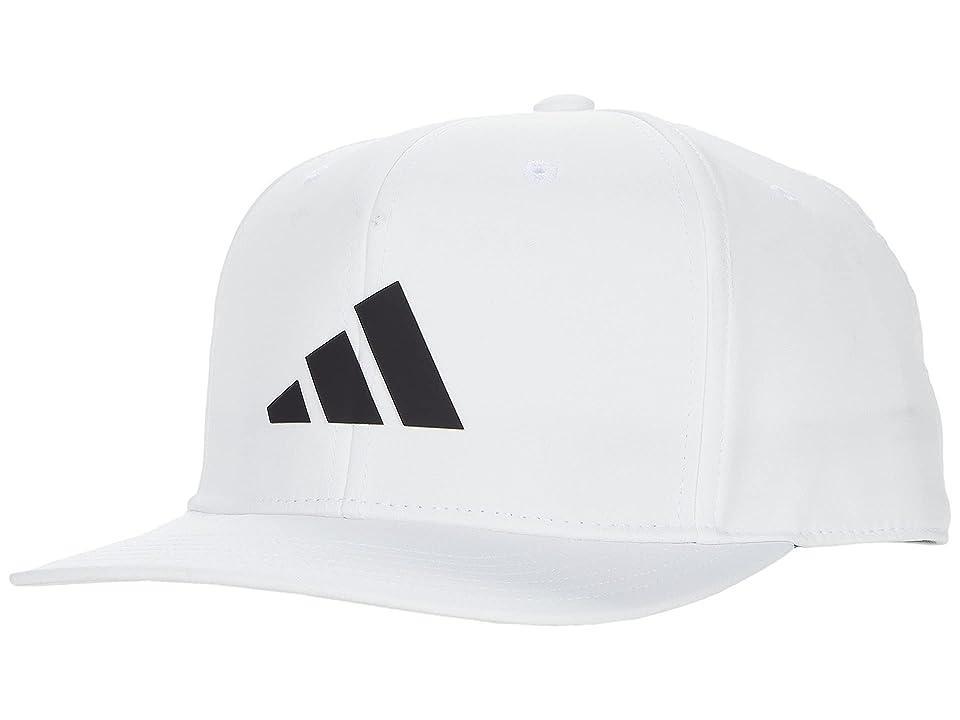 Mens adidas 3-Bar Snapback Baseball Hat, Dark Grey Product Image