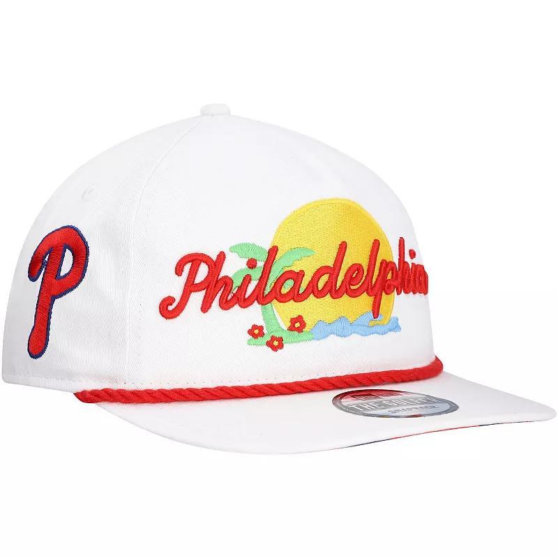 Mens New Era Philadelphia Phillies Paradise Golfer Adjustable Hat Product Image