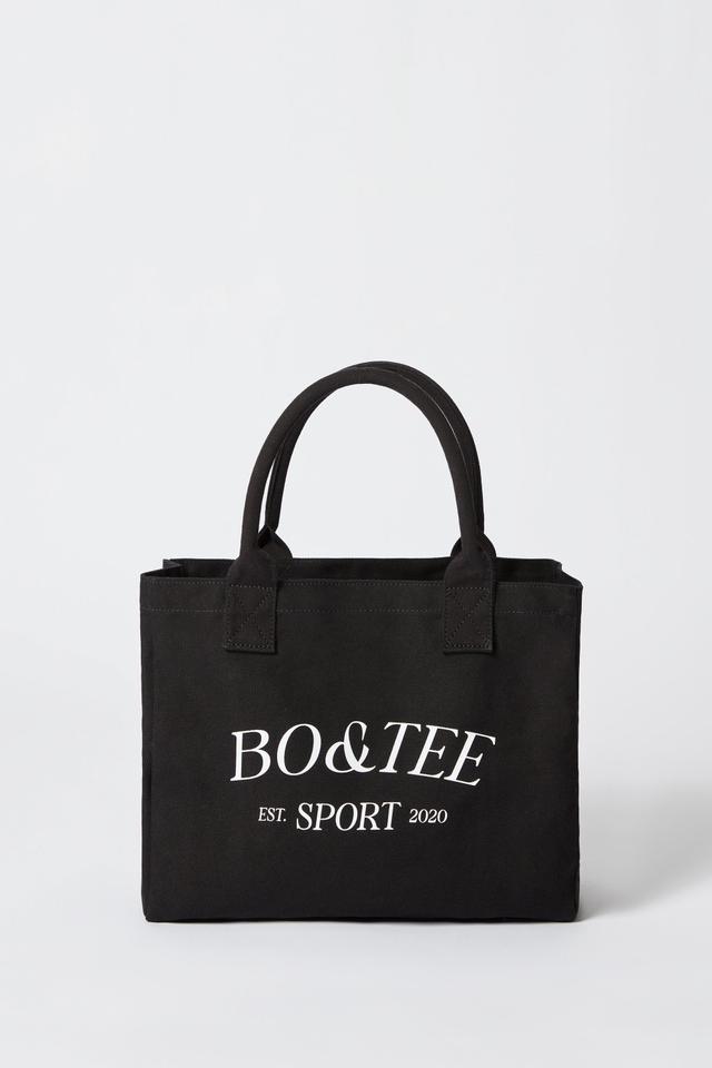 Small Canvas Tote Bag in Black Product Image