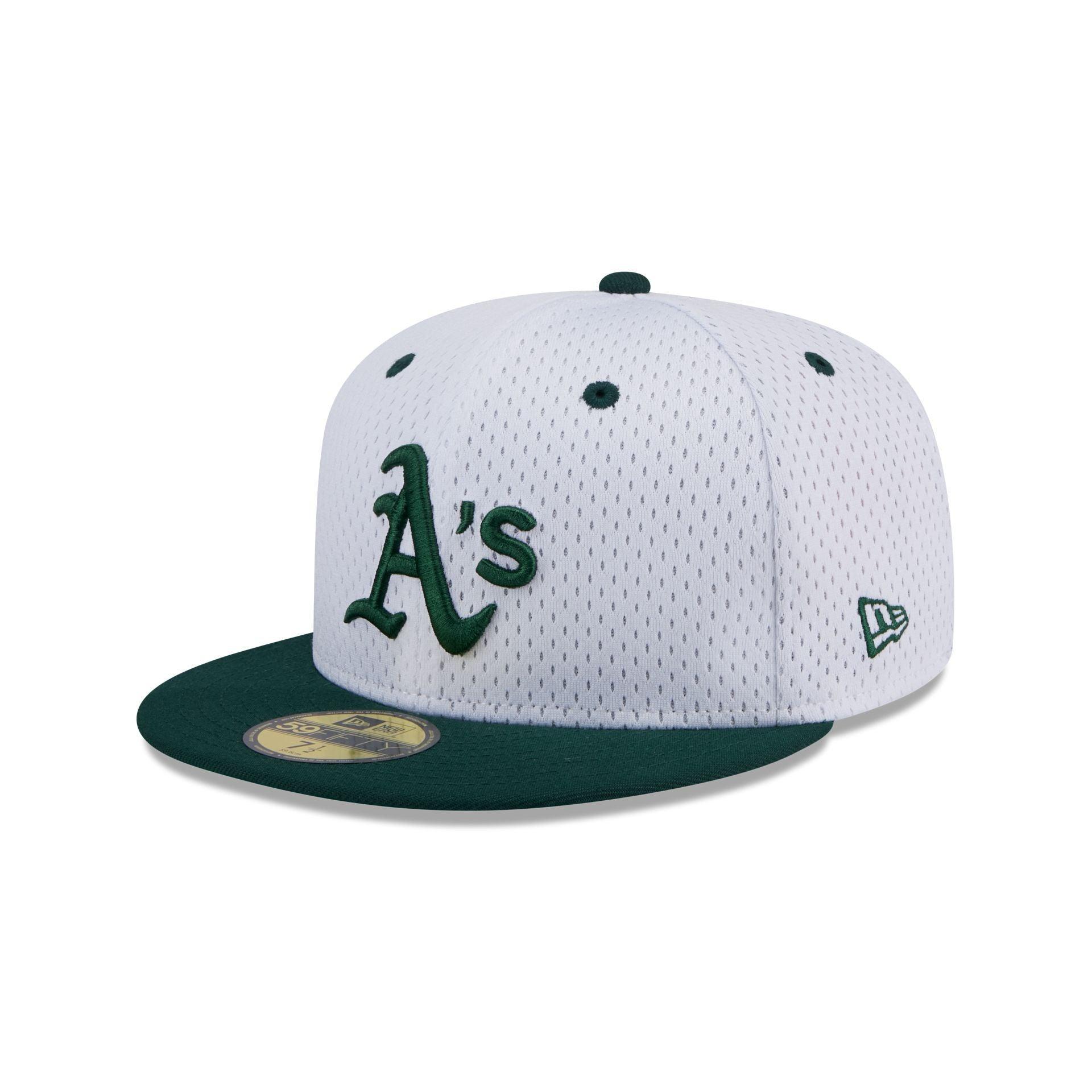 Oakland Athletics Throwback Mesh 59FIFTY Fitted Hat Male Product Image