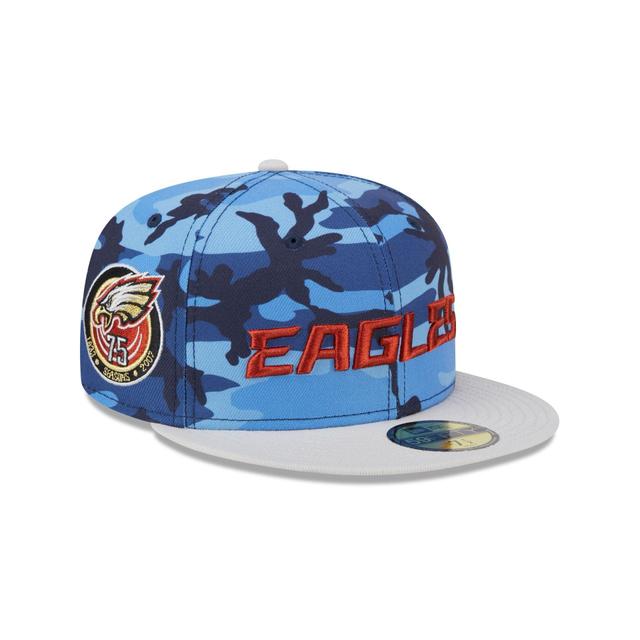 Philadelphia Eagles Blue Camo 59FIFTY Fitted Hat Male Product Image