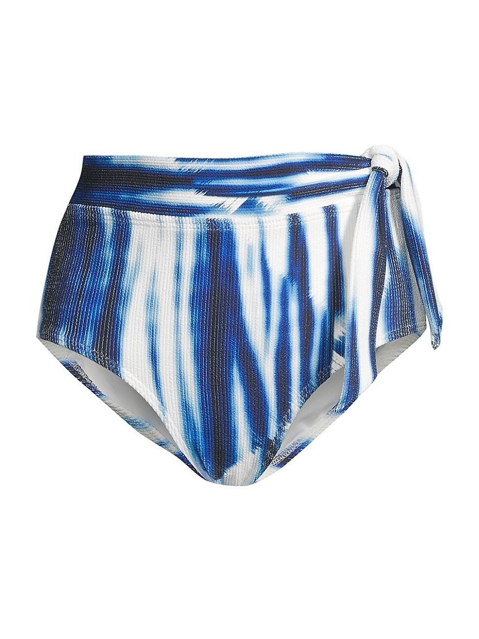 Womens Tie-Dye Side-Tie Bikini Bottom Product Image