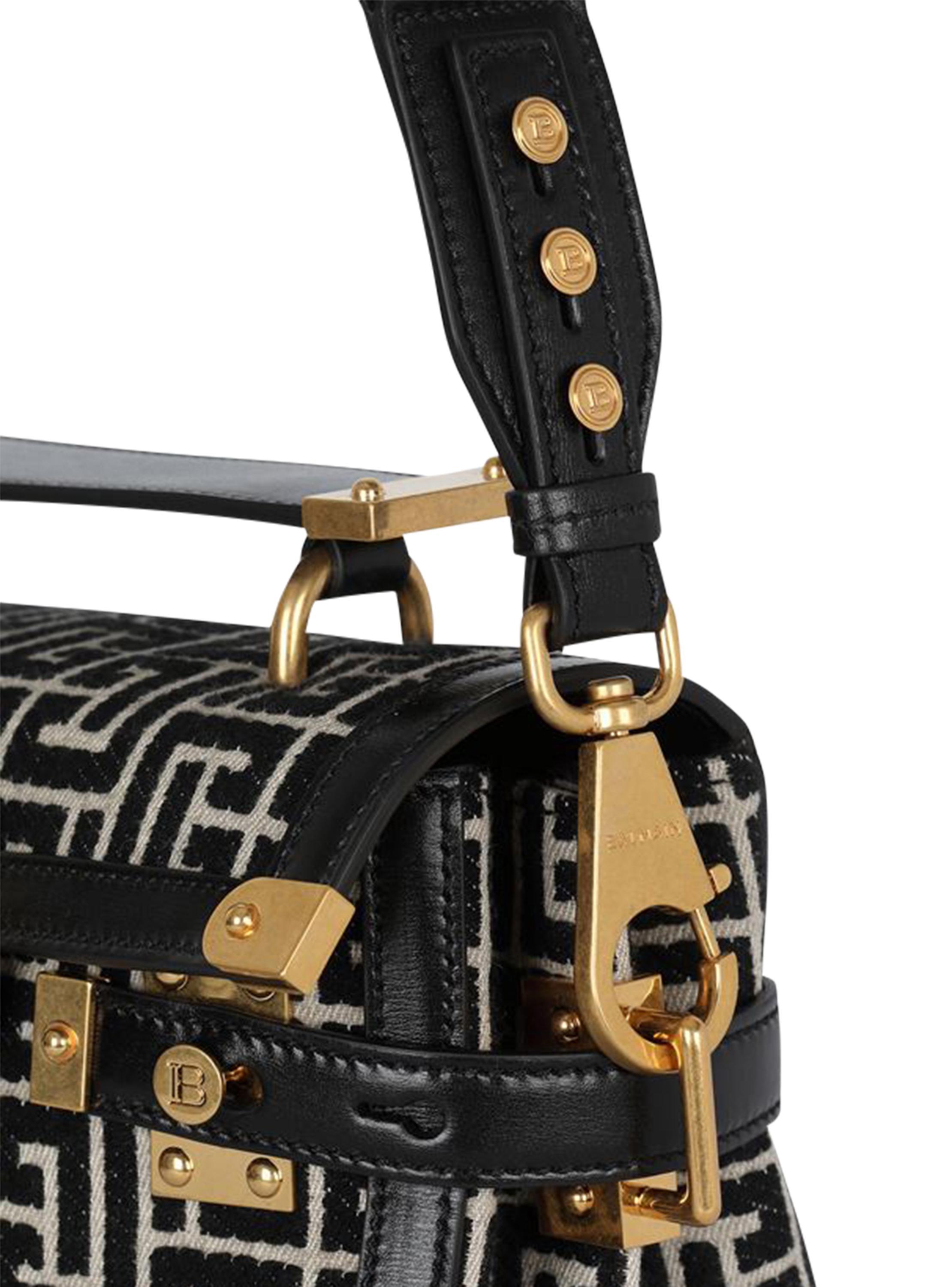 B-Buzz 23 bag in jacquard and leather Product Image