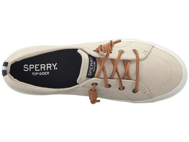 Sperry Crest Vibe Washed Linen (Oat) Women's Lace up casual Shoes Product Image