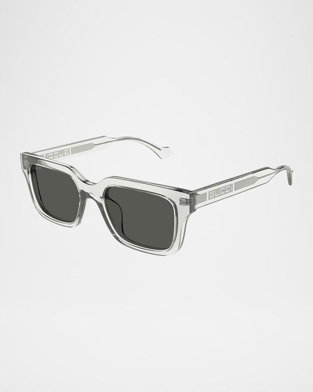 Mens Transparent Rectangle Sunglasses Product Image