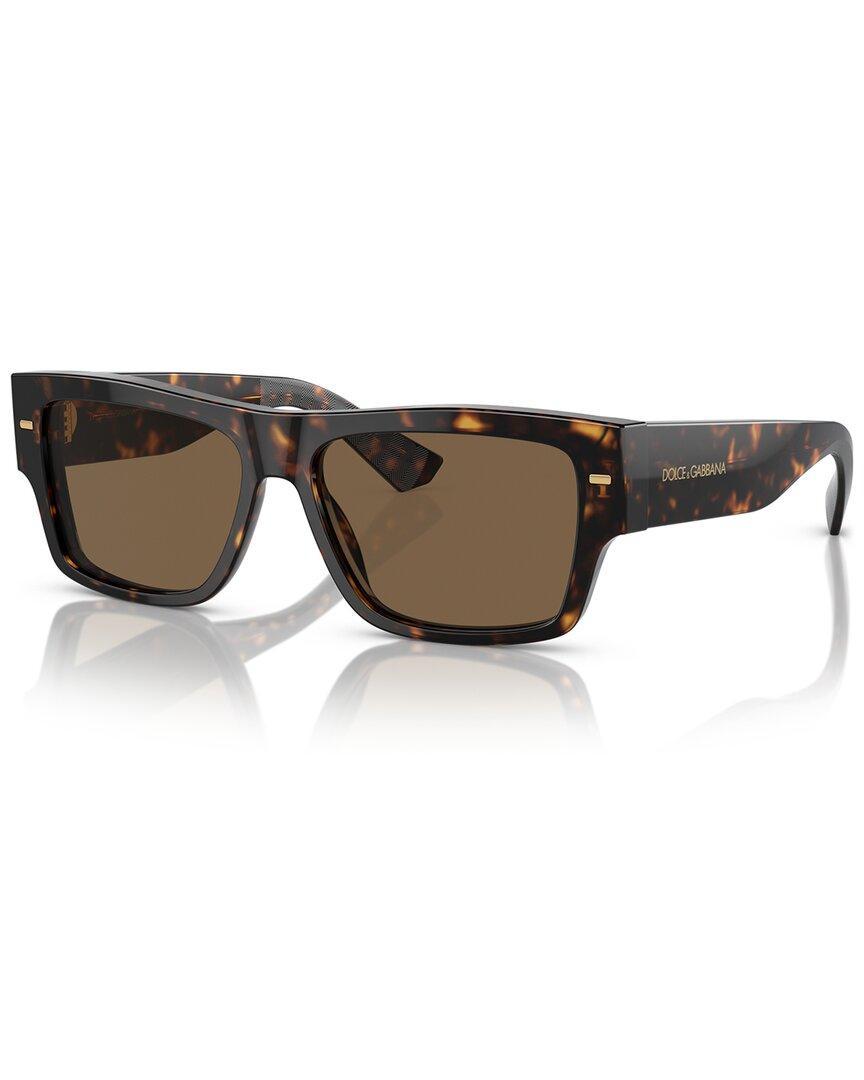 DOLCE & GABBANA Men's Dg4451 55mm Sunglasses In Brown Product Image