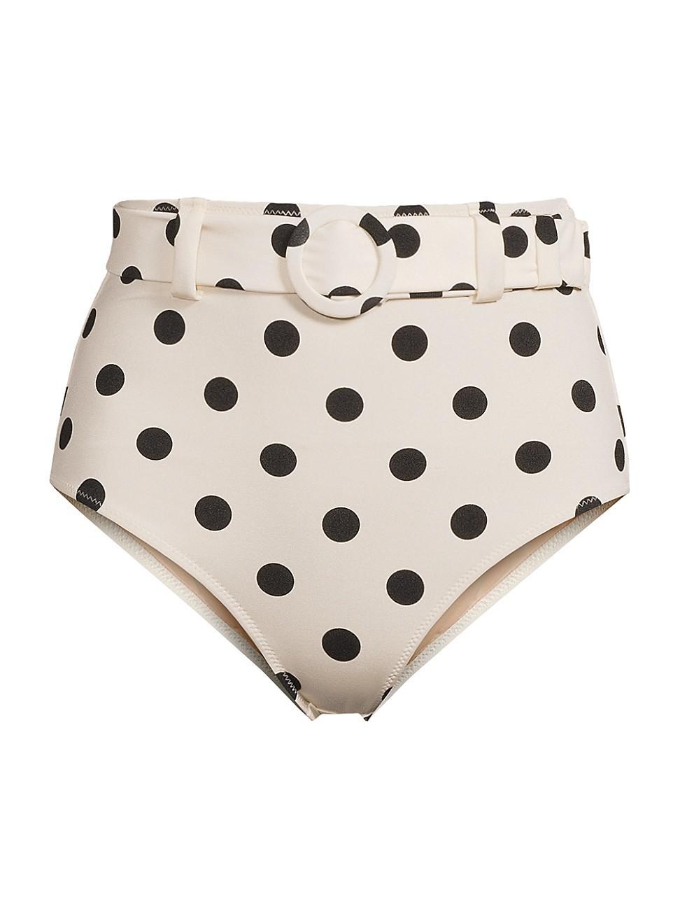 Womens Elena Polka Dot Bikini Bottom Product Image