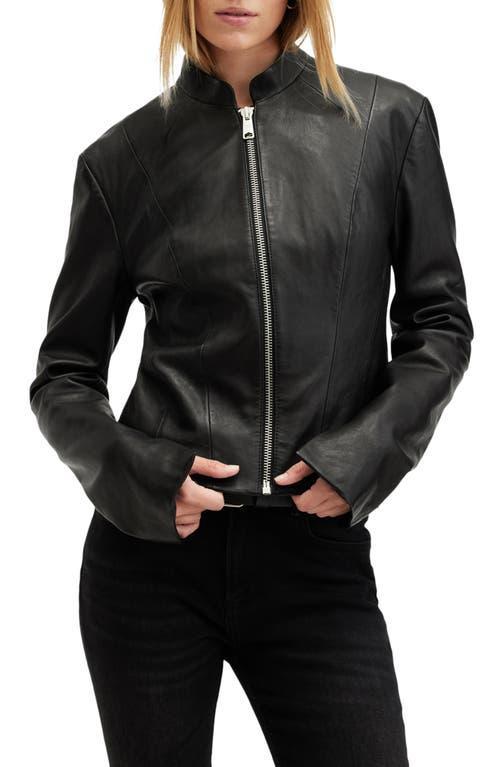 Sadler Leather Jacket In Black Product Image