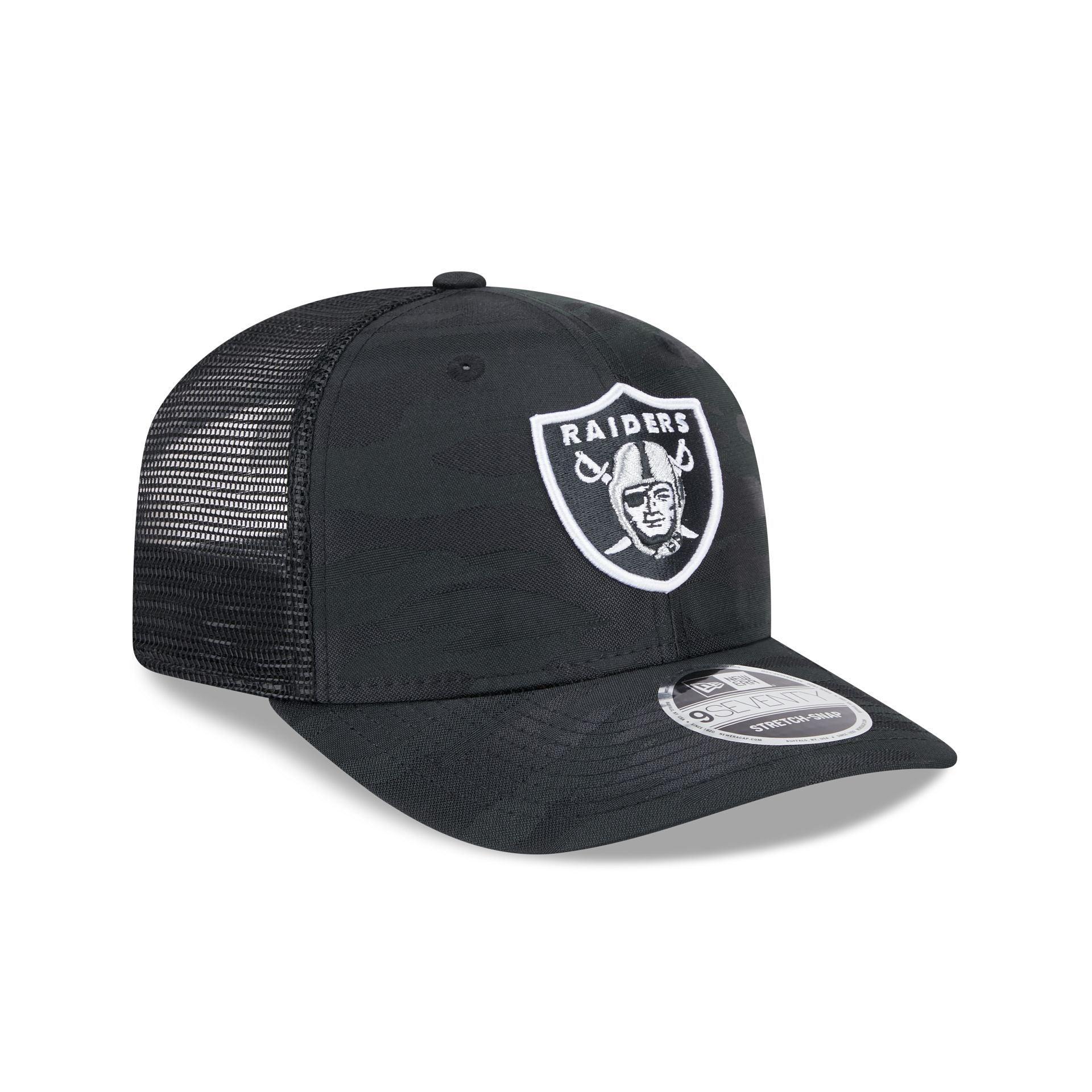 Las Vegas Raiders Camo 9SEVENTY Trucker Stretch-Snap Hat Male Product Image