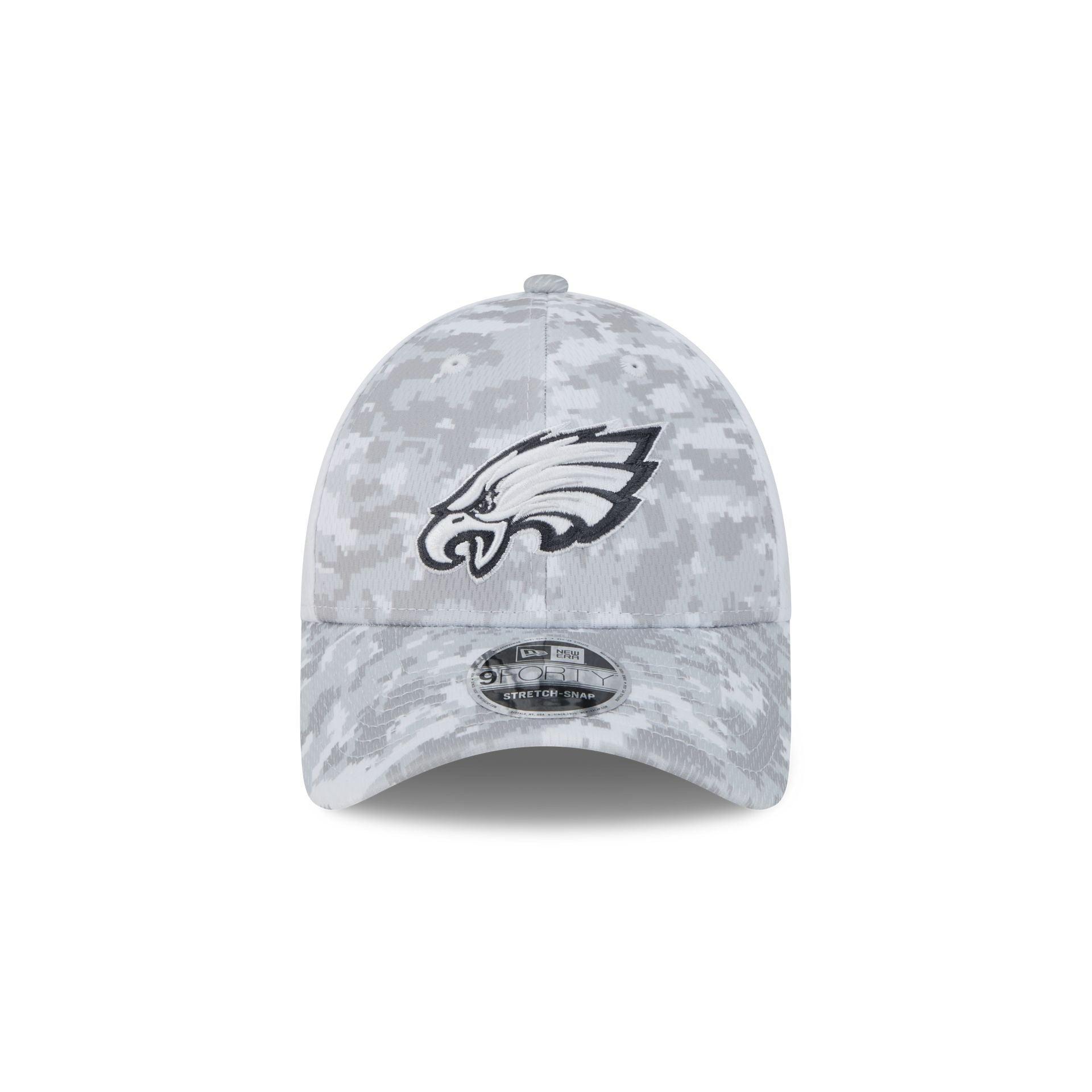 Philadelphia Eagles 2024 Salute to Service 9FORTY Stretch-Snap Hat Male Product Image