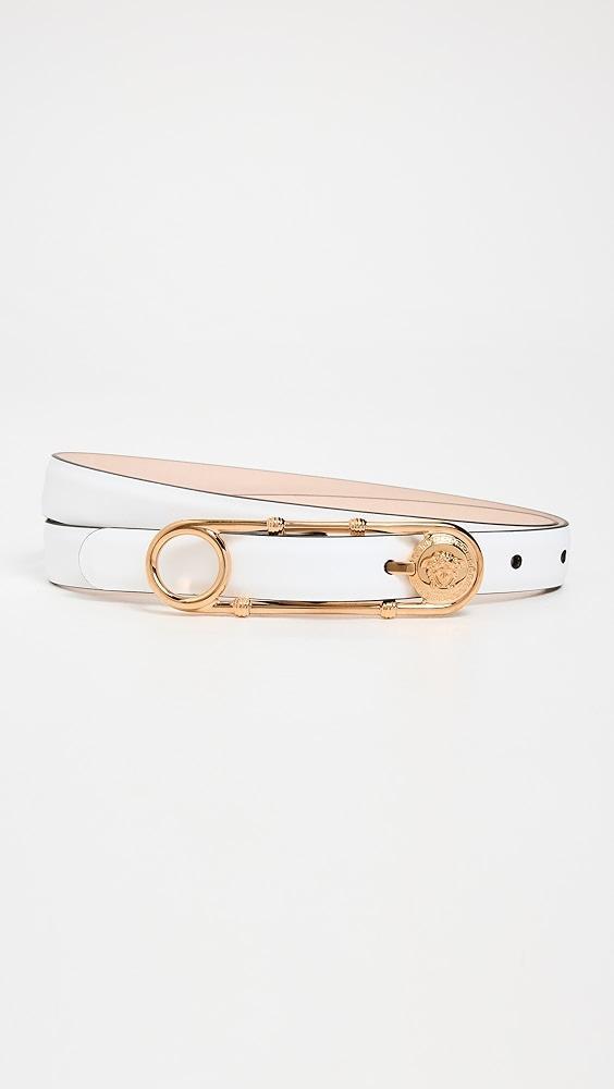 Versace Safety Pin Leather Belt | Shopbop Product Image