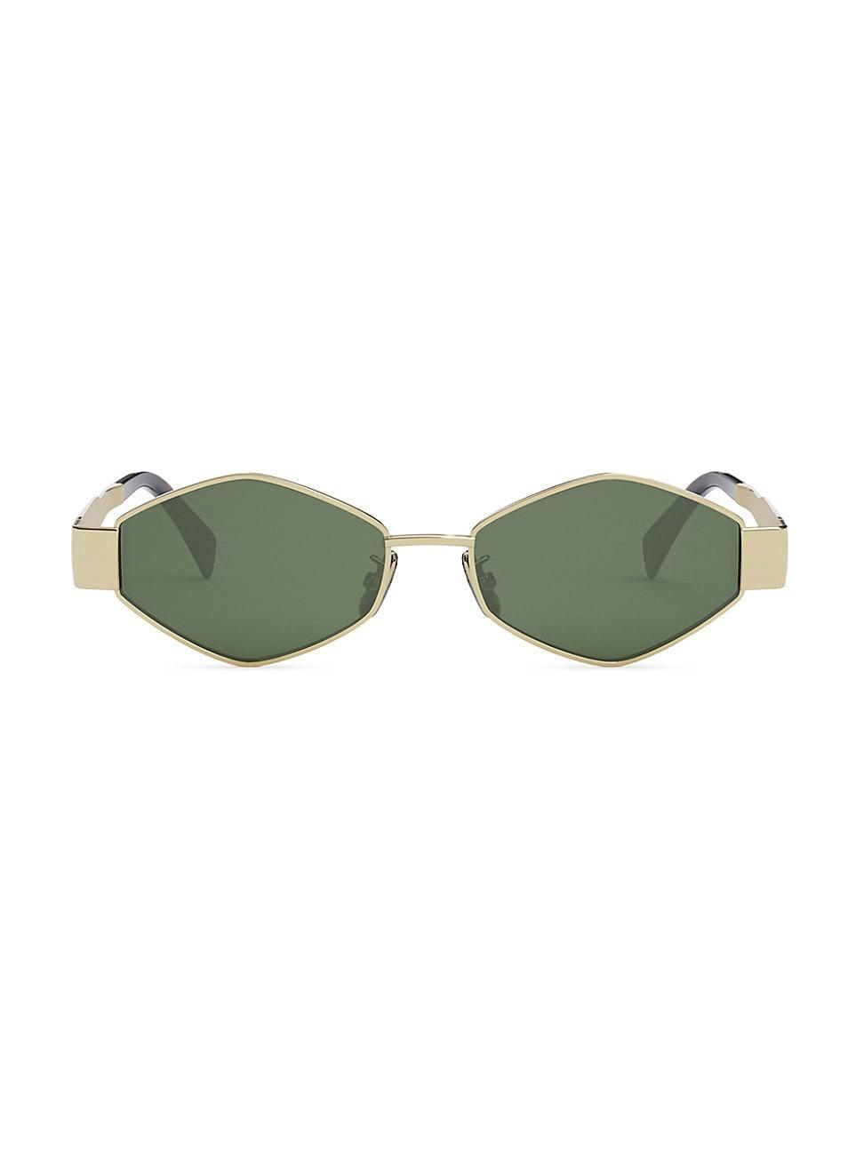 Mens Triomphe 54MM Metal Sunglasses - Shiny Palladium Smoke - Shiny Palladium Smoke Product Image