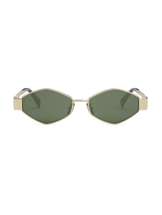 Mens Triomphe 54MM Metal Sunglasses - Shiny Palladium Smoke - Shiny Palladium Smoke Product Image