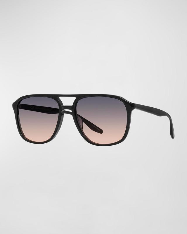 Mens Gyalis Plastic Rectangle Sunglasses Product Image