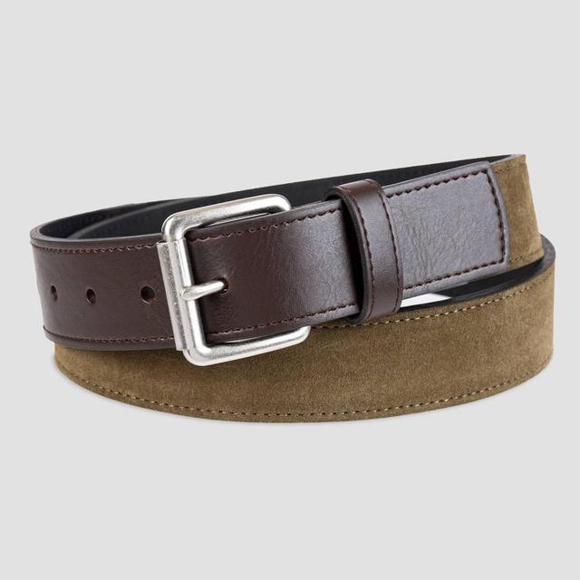 Mens Suede Belt - Goodfellow & Co Olive XL Product Image