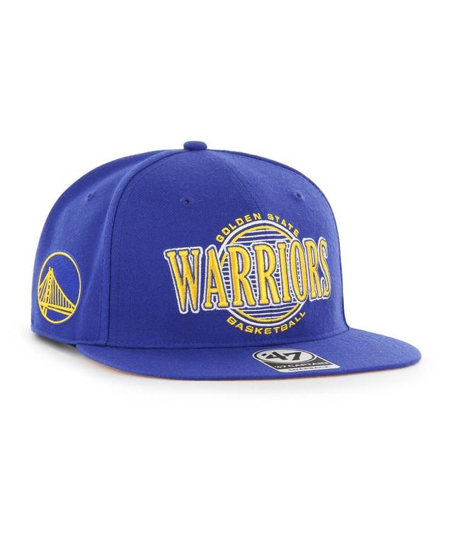 Mens 47 Royal Golden State Warriors High Post Captain Snapback Hat Product Image