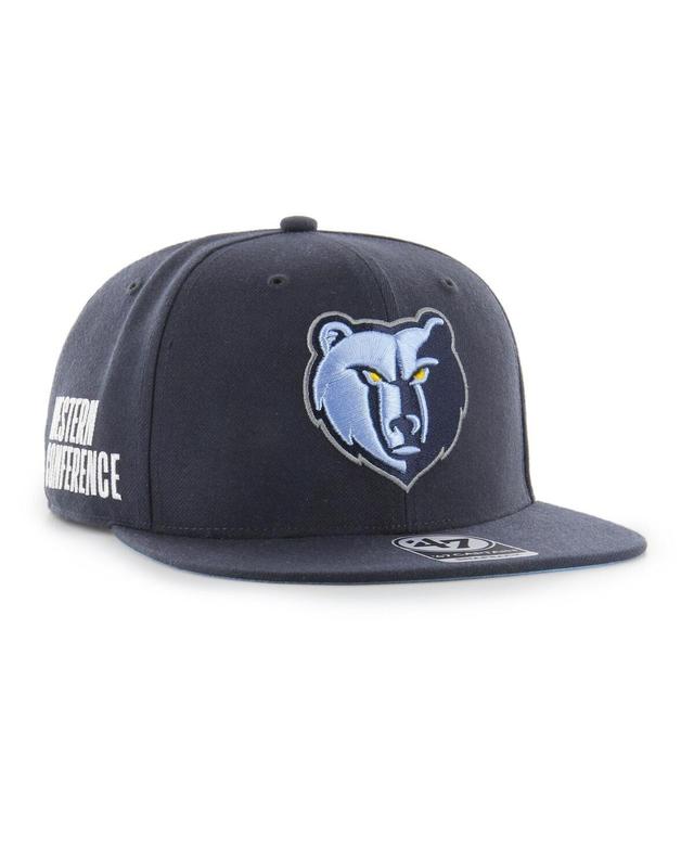 Mens 47 Navy Memphis Grizzlies Sure Shot Captain Snapback Hat, Grz Blue Product Image