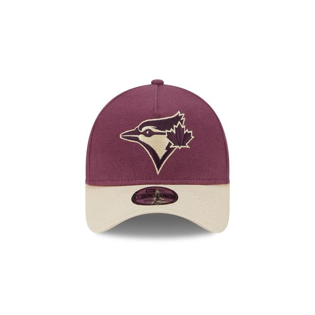 Toronto Blue Jays Moleskin Crown Maroon 9FORTY A-Frame Snapback Hat Male Product Image