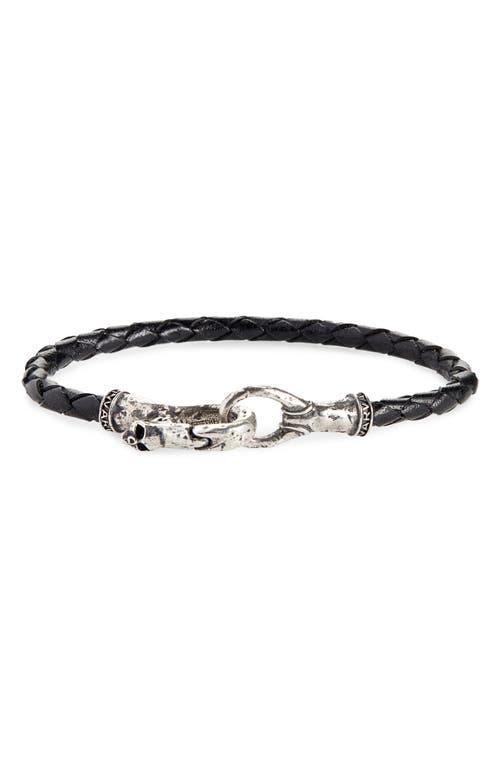 John Varvatos Braided Leather Bracelet Product Image