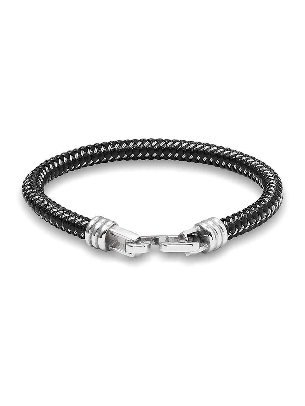 Leather Bracelet - Black Product Image