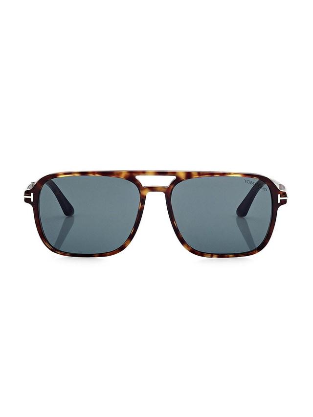 Mens Crosby 59MM Navigator Sunglasses - Dark Havana - Dark Havana Product Image